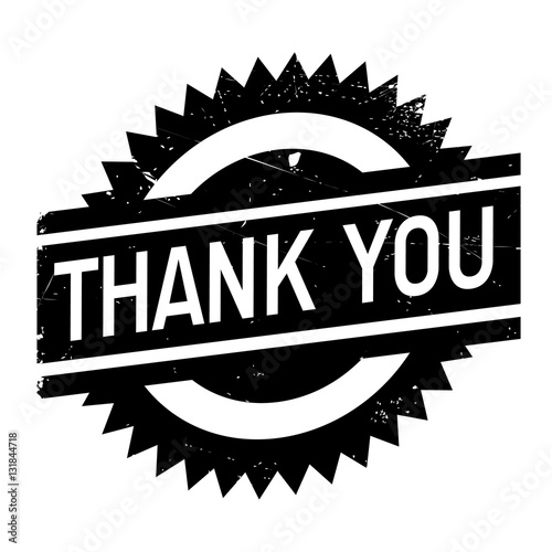 Thank you stamp. Grunge design with dust scratches. Effects can be easily removed for a clean, crisp look. Color is easily changed.