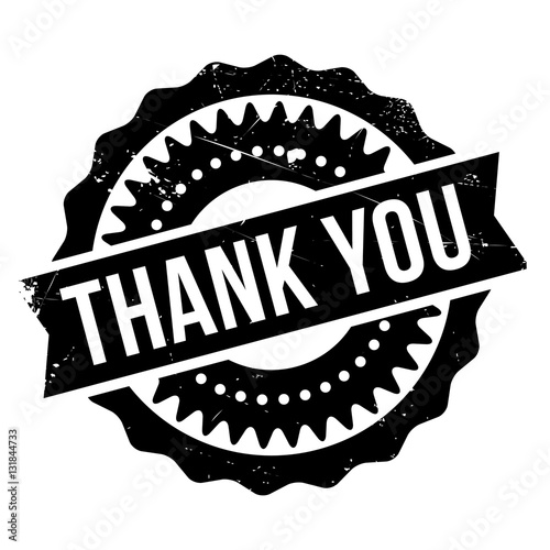 Thank you stamp. Grunge design with dust scratches. Effects can be easily removed for a clean, crisp look. Color is easily changed.