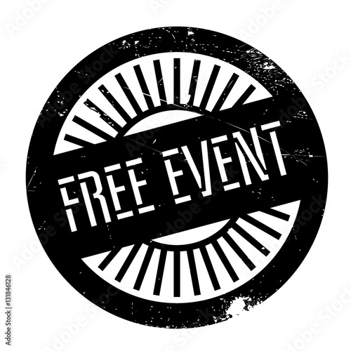 Free event stamp. Grunge design with dust scratches. Effects can be easily removed for a clean, crisp look. Color is easily changed.