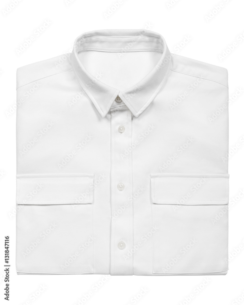 White shirt on white background with clipping path White shirt on white background with clipping path