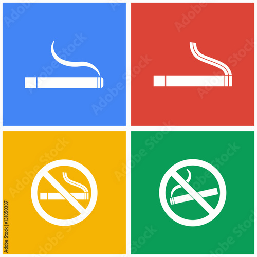 Smoke icon set.