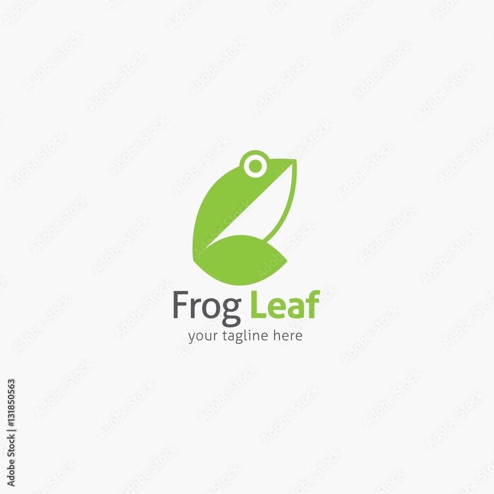 Frog Logo Design Template. Vector Illustration Frog Logo Design Template. Vector Illustration