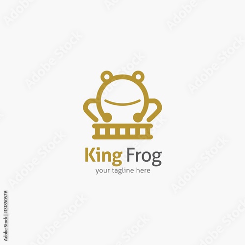 Wallpaper Mural Frog Logo Design Template. Vector Illustration Torontodigital.ca