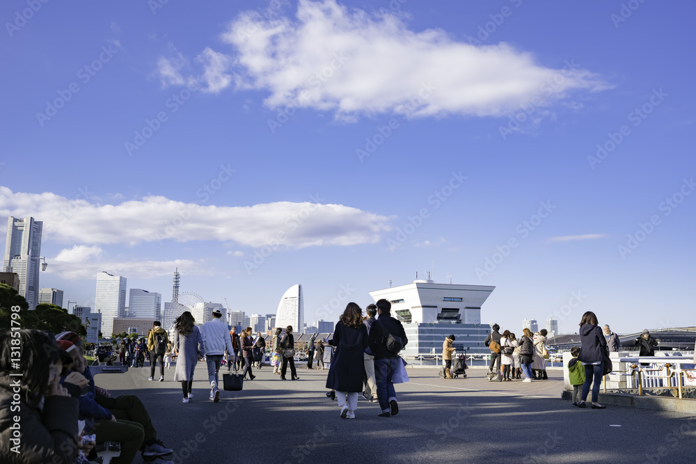 横浜の山下公園からの風景 横浜の山下公園からの風景