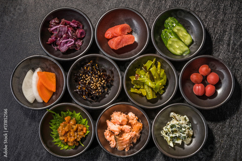 ご飯のおかずセット　 Many side dish Japan of the rice
