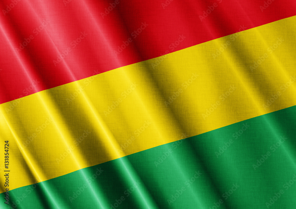 Obraz premium Bolivia waving flag close