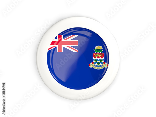 Free Download Flag of cayman islands, glossy round button - GFXLoad