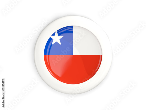 Flag of chile, glossy round button Free Download Flag of chile, glossy round button - GFXLoad