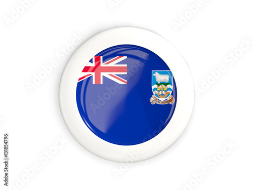 Flag of falkland islands, glossy round button Free Download Flag of falkland islands, glossy round button - GFXLoad