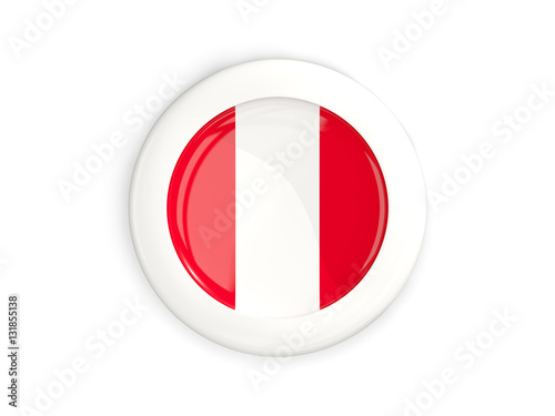 Flag of peru, glossy round button Free Download Flag of peru, glossy round button - GFXLoad
