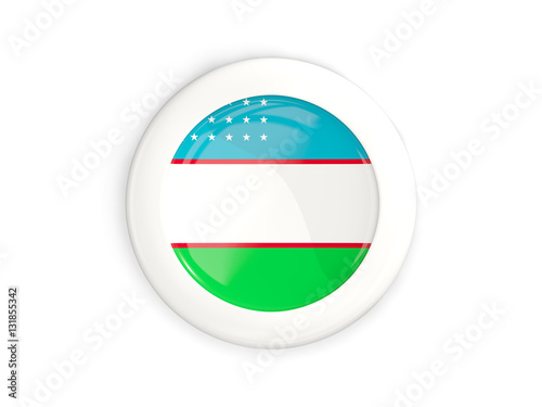 Flag of uzbekistan, glossy round button Free Download Flag of uzbekistan, glossy round button - GFXLoad
