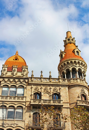 Cases Pons in Barcelona, Spain. Was built in 1890-1891 by Catalan architect Enric Sagnier