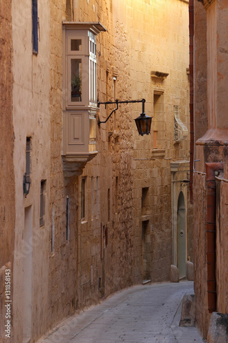 Obraz na płótnie Zabytkowa uliczka na Malcie