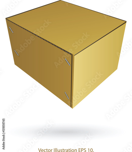 Cardboard Box Vector Illustration, EPS 10.