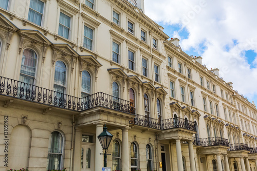 historic city buildings in Kensington, London