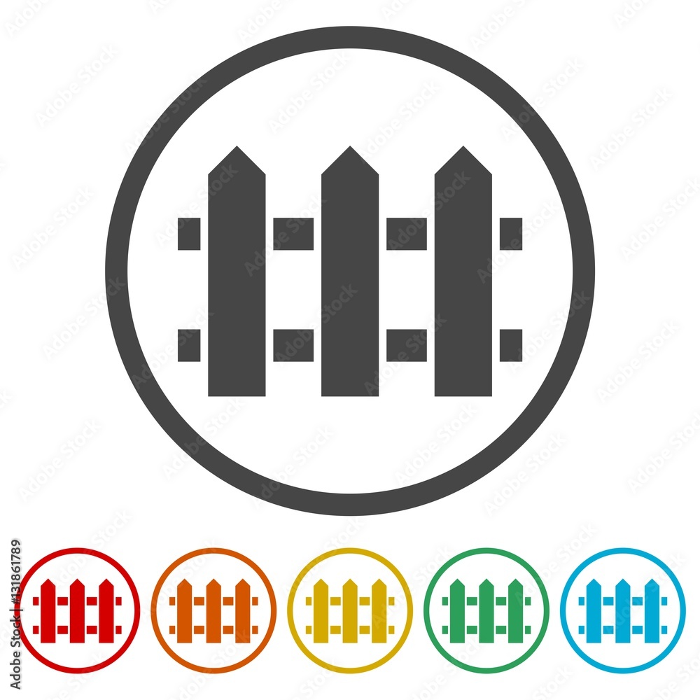 Fence icon, Fence icon Vector, Fence icon Art 