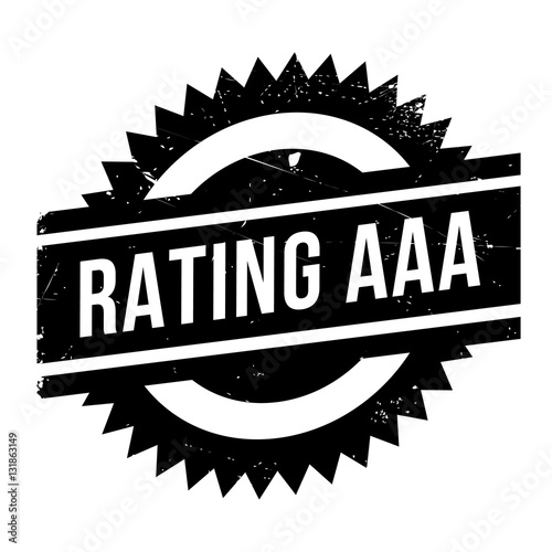 Rating aaa stamp. Grunge design with dust scratches. Effects can be easily removed for a clean, crisp look. Color is easily changed.