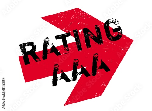 Rating aaa stamp. Grunge design with dust scratches. Effects can be easily removed for a clean, crisp look. Color is easily changed.