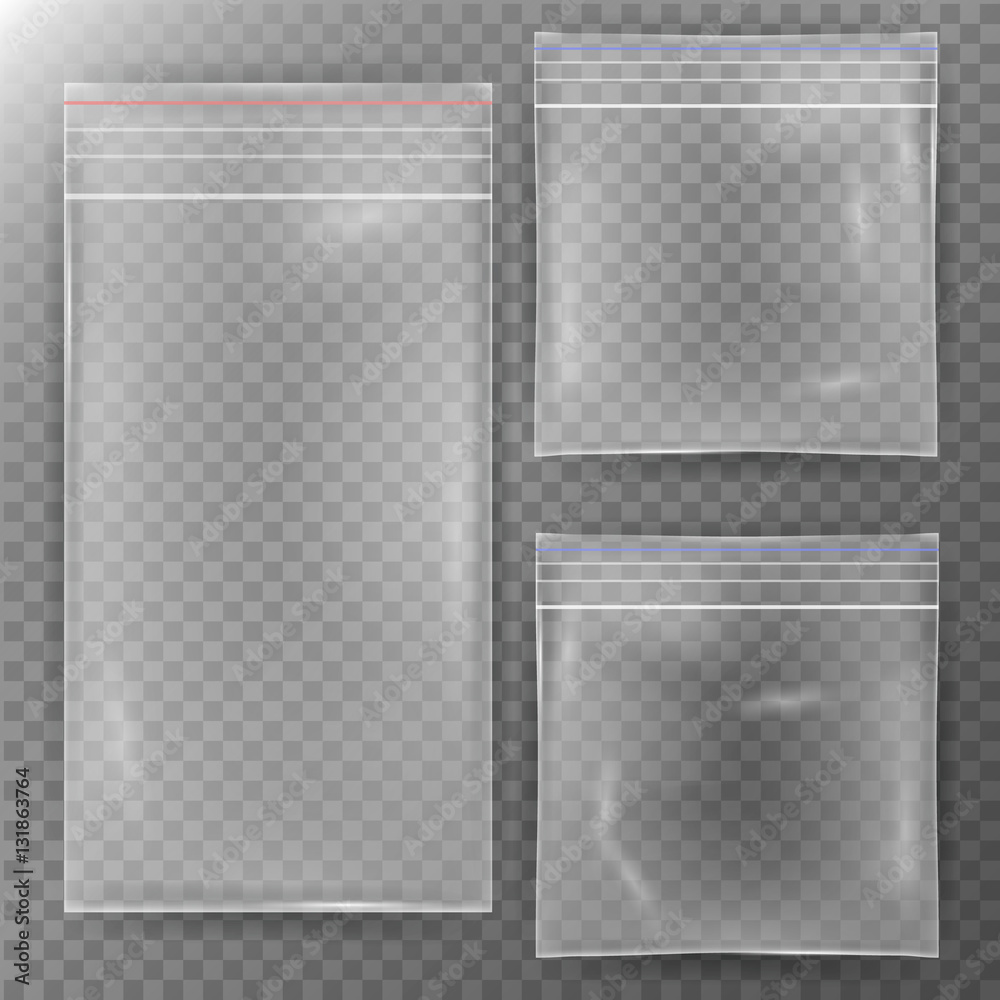 Plastic Bag Icon Transparent Background Vector Illustration Stock