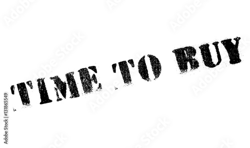 Time to buy stamp. Grunge design with dust scratches. Effects can be easily removed for a clean, crisp look. Color is easily changed.