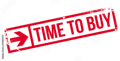 Time to buy stamp. Grunge design with dust scratches. Effects can be easily removed for a clean, crisp look. Color is easily changed.