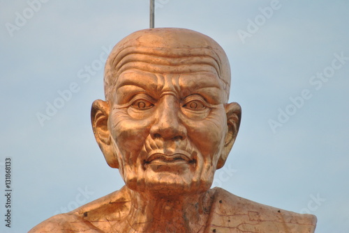Human Sculpture made of bronze metal in Thailand