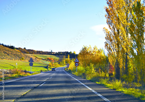 Autumn landscape near Pamplona, Spain