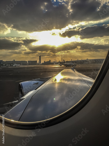 A 380 Departure at Dubai International Airport