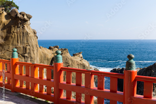 фотографія Aoshima temple and seascape
