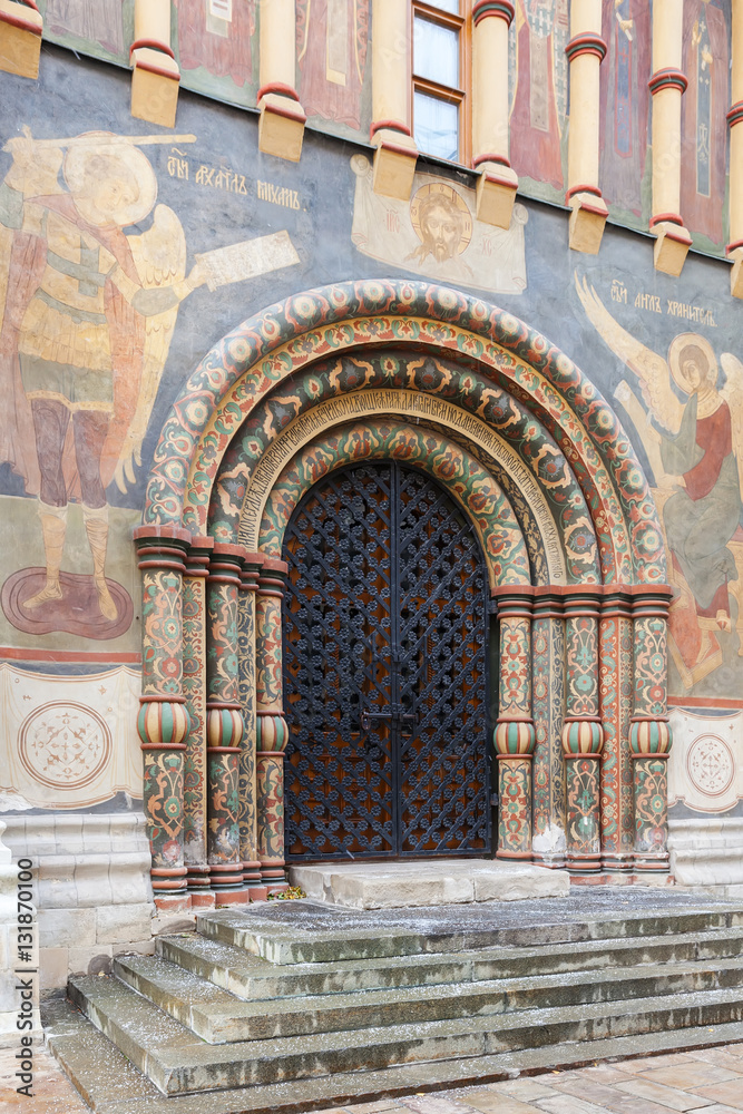 Portal of the Assumption Cathedral in the Moscow Kremlin, Russia