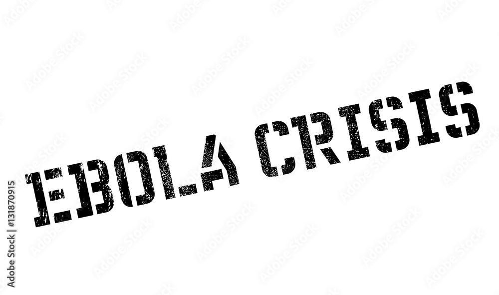 Ebola Crisis stamp. Grunge design with dust scratches. Effects can be easily removed for a clean, crisp look. Color is easily changed.