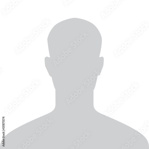 Male Default Placeholder Avatar Profile Gray Picture Isolated on White Background For Your Design. Vector illustration photo