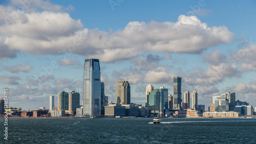 View of the Manhattan skyline from the ferry to State Island © josevgluis