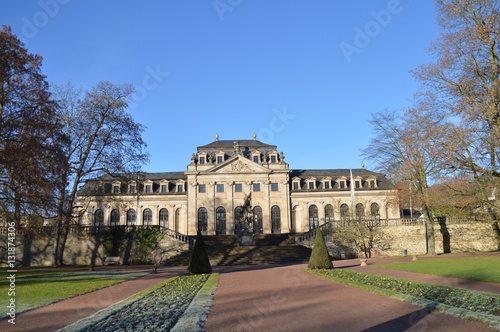 Fuldaer Schlossgarten mit Blick zur Orangerie