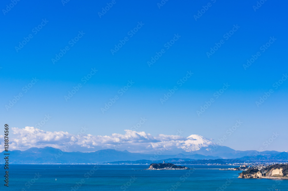 富士山と湘南海岸