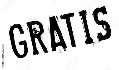 Gratis rubber stamp