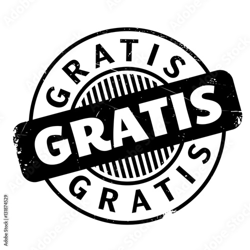 Gratis rubber stamp