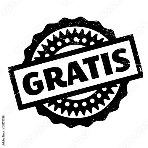 Gratis rubber stamp