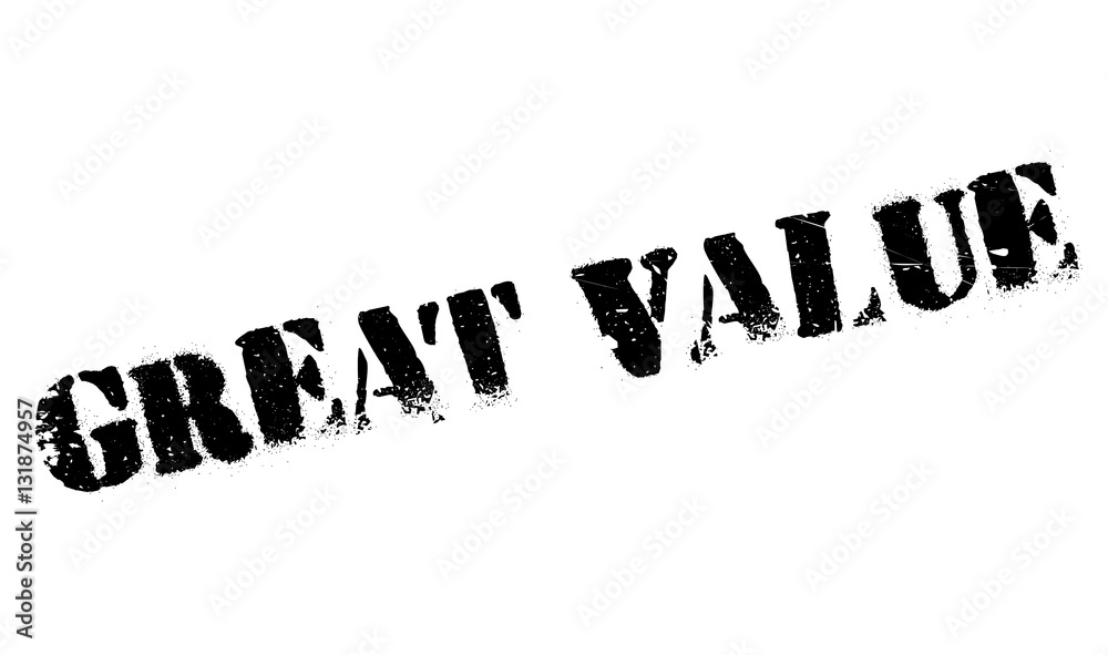 Great Value rubber stamp