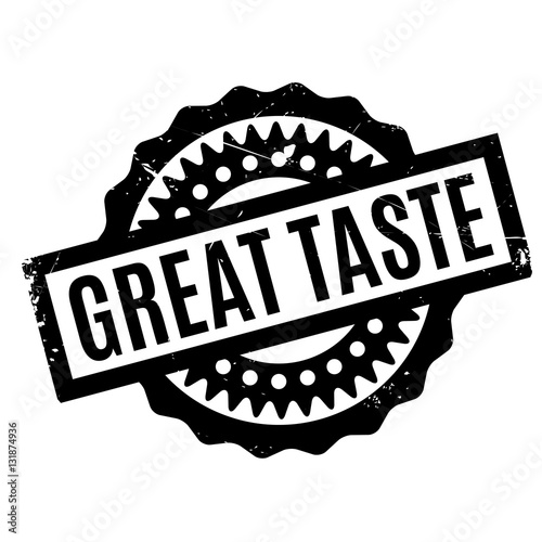 Great Taste rubber stamp
