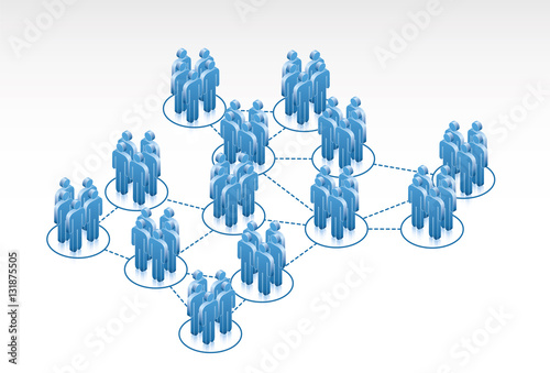 Network of groups