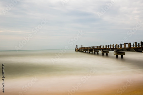 Wallpaper Mural Jetty by the seaside Torontodigital.ca