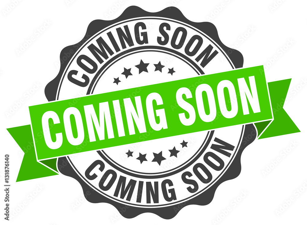 Fototapeta premium coming soon stamp. sign. seal
