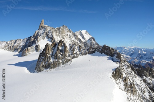 Summit of Mont Blanc massif, Italy photo