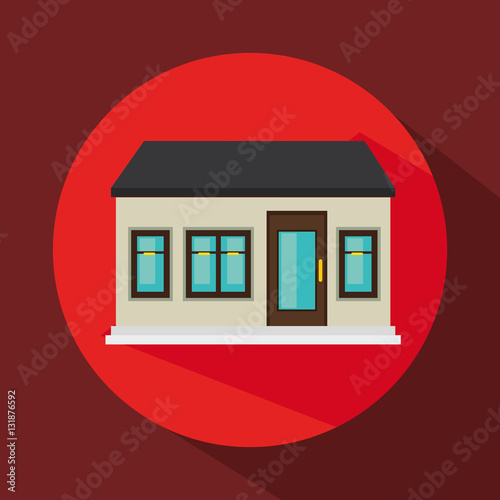 exterior house isolated icon vector illustration design