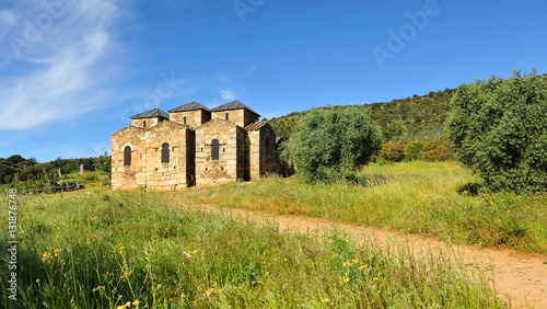 Basílica mozárabe de Santa Lucía del Trampal, Alcuéscar, Cáceres, España