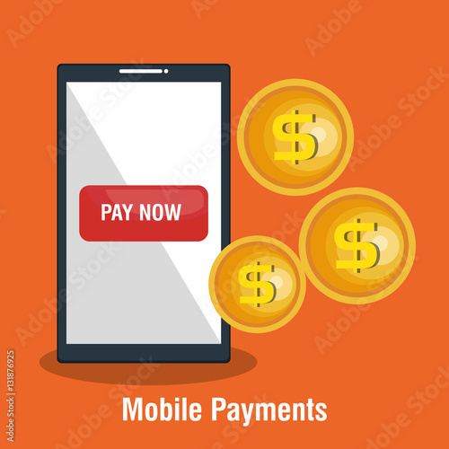 mobile payments business icon vector illustration design