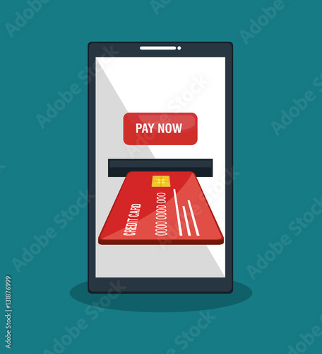 mobile payments business icon vector illustration design