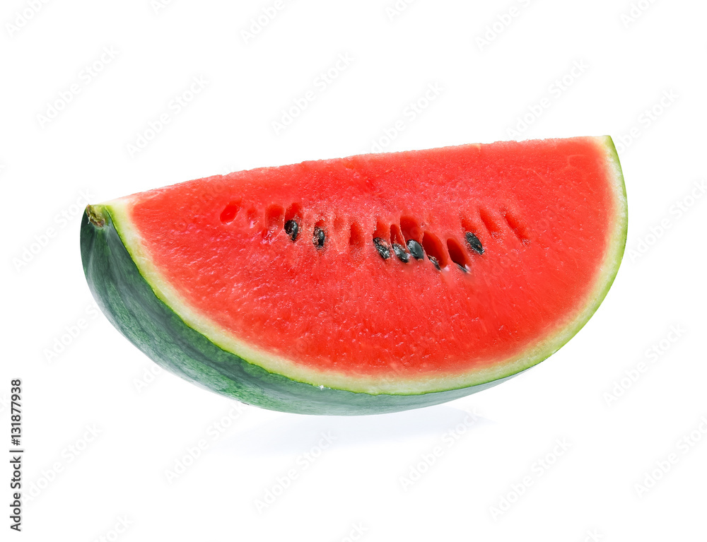 Slice of watermelon on white background Slice of watermelon on white background