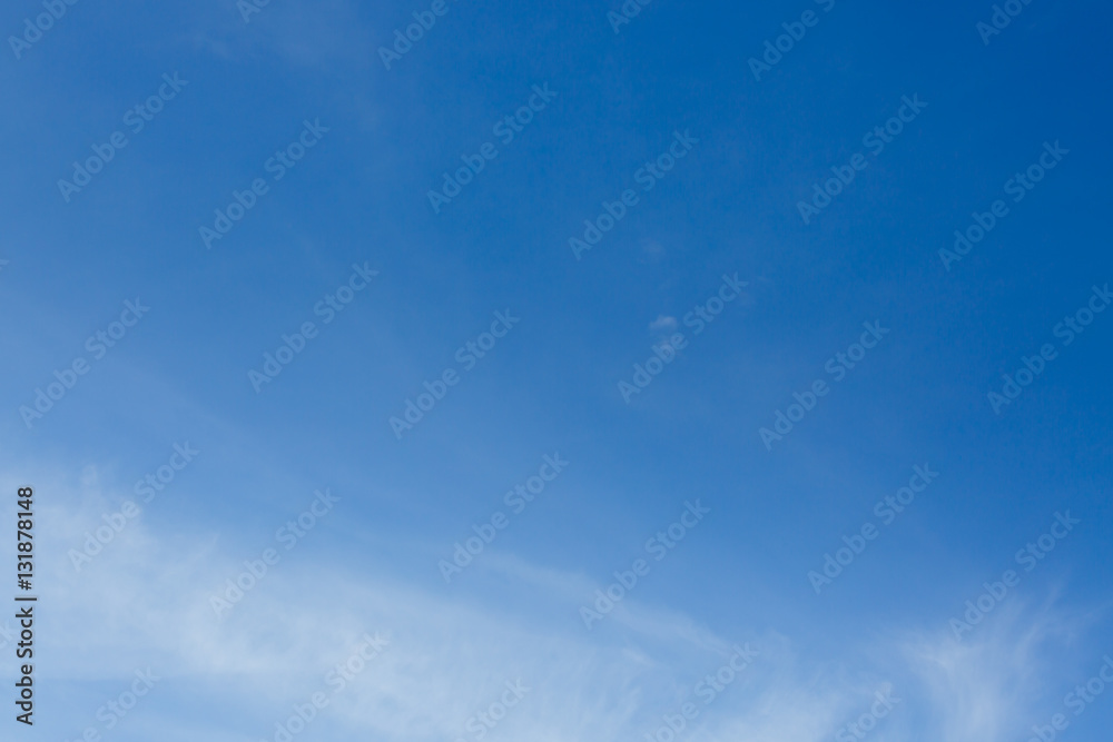 clear blue sky with cloud